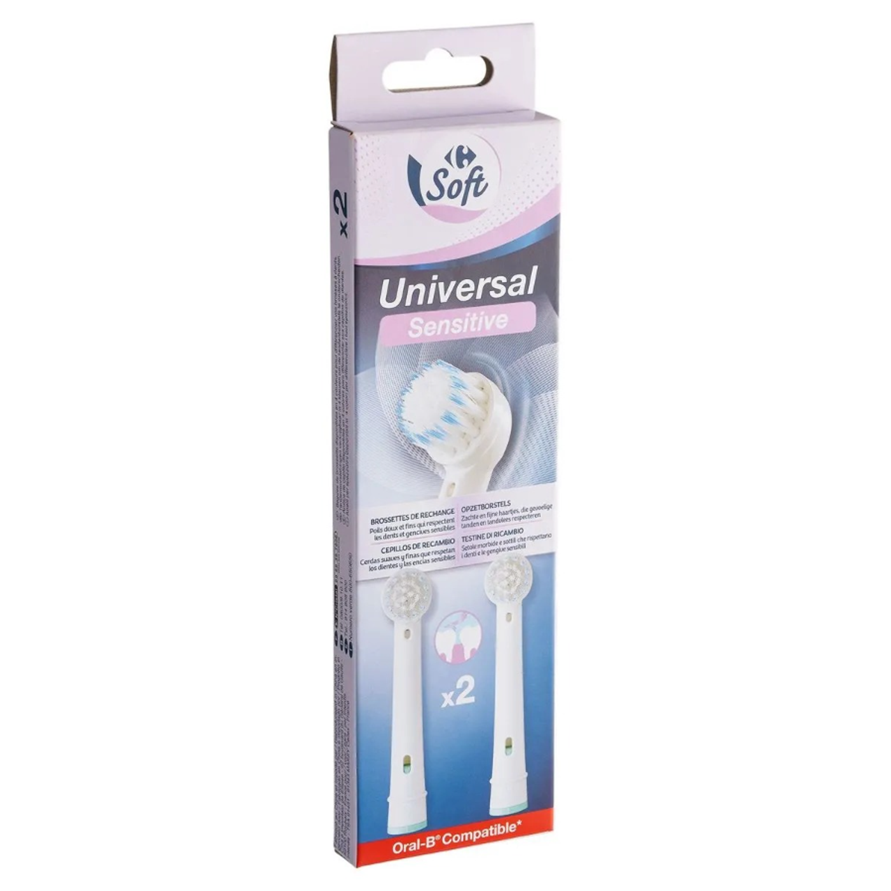 CARREFOUR SOFT Brossettes de Rechange Universal Sensitive Pièces
