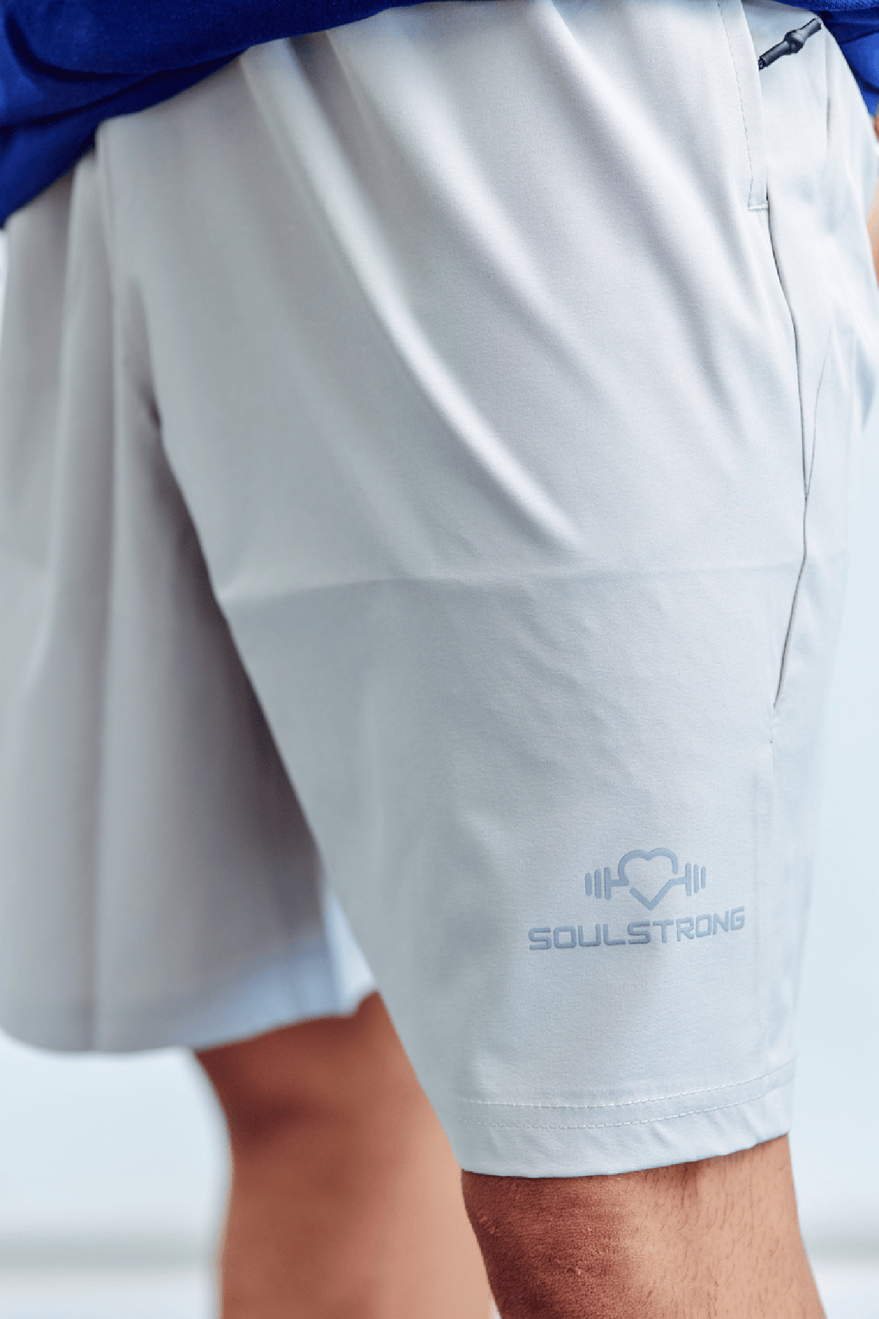 SOULSTRONG Short de Sport Pour Homme Blanc Taille XL Mora Market